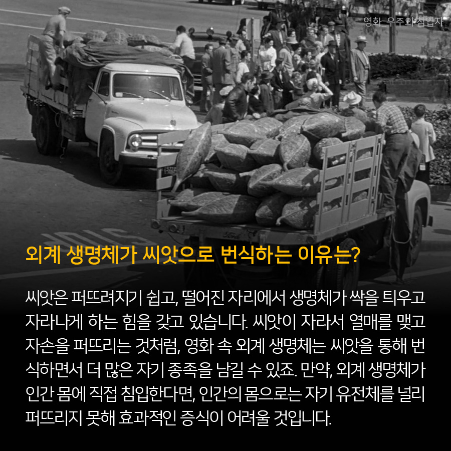 외계 생명체가 씨앗으로 번식하는 이유는?
