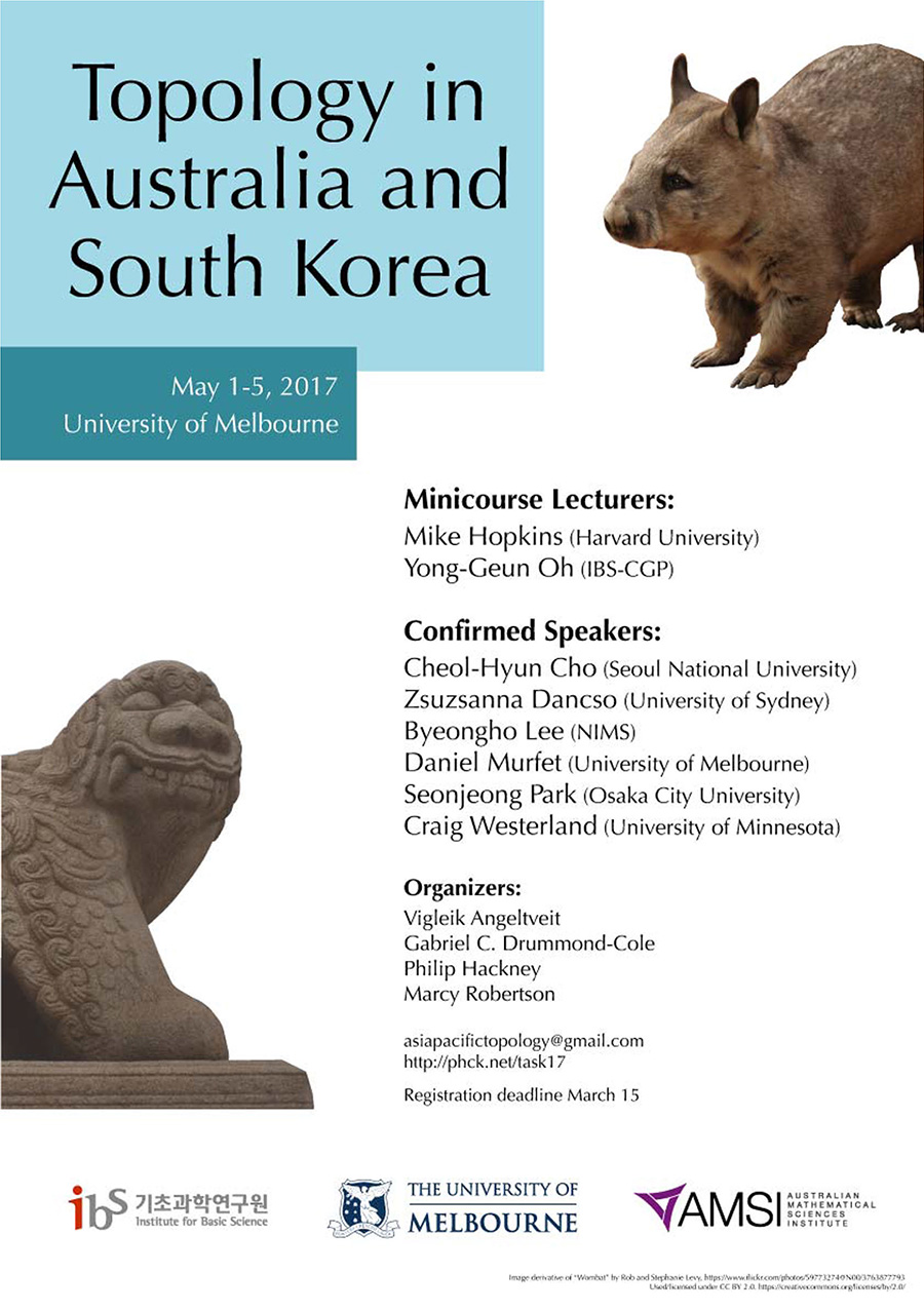 Topology in Australia and South Korea Poster