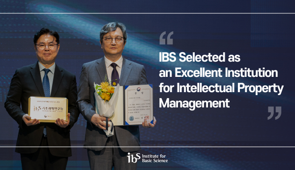 IBS Selected as an Excellent Institution for Intellectual Property Management