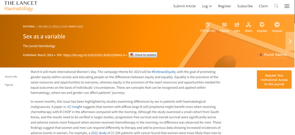 The Lancet Hematology highlighted our recent work published in JCI Insight.