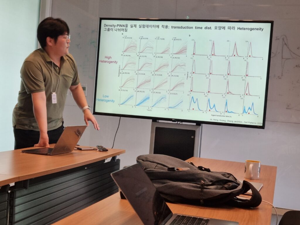 BIMAG members had a meeting with IBS CTPU to discuss AI applications and collaborative research. BIMAG멤버들이 IBS CTPU 그룹 멤버들과 인공지능 응용 및 공동연구 논의 미팅을 진행했습니다.