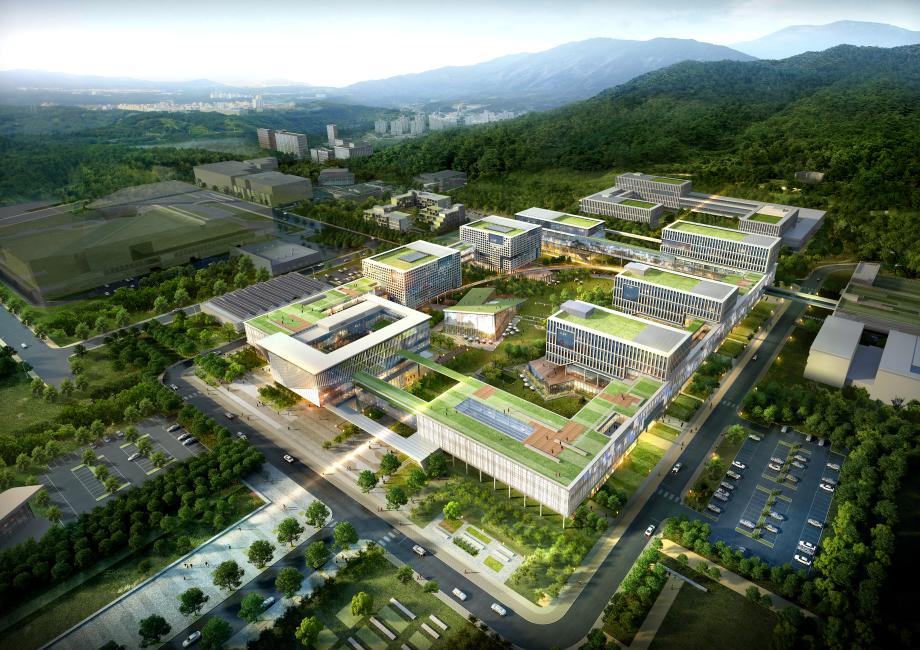 Bird’s-eye view 1 of the winning design for IBS Complex