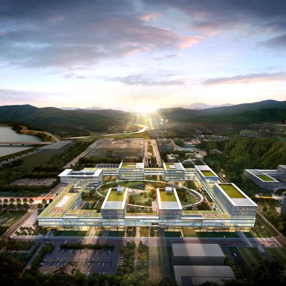 Bird’s-eye view 2 of the winning design for IBS Complex