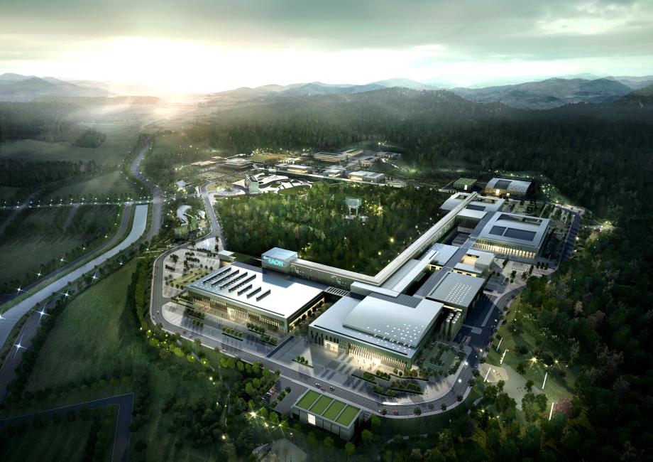 Bird’s-eye view of RAON (Rare Isotope Accelerator) and research facilities