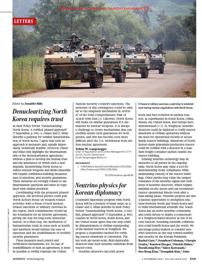 해당 기사가 실린 '사이언스'誌 지면. (출처 : Science)