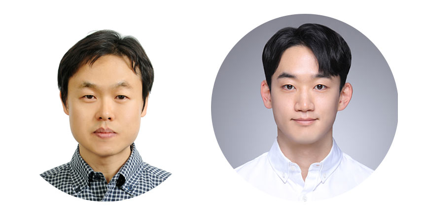 정인 IBS 나노입자 연구단 연구위원(서울대 교수, 왼쪽)과 이용규 연구원