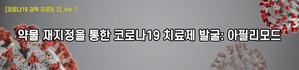 [코로나19 과학 리포트 2]_Vol.7 약물 재지정을 통한 코로나19 치료제 발굴: 아필리모드