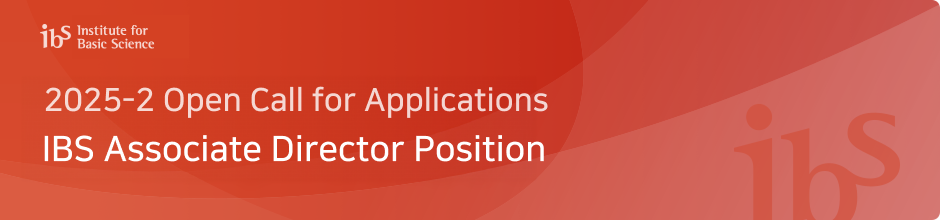 2025-2 Open Call for Applications : IBS Associate Director Position