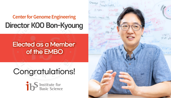Director KOO Bon-Kyoung of the Center for Genome Engineering
Elected as a Member of the EMBO
Congratulations!