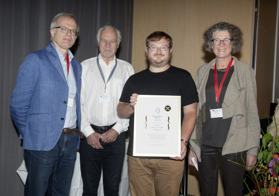 Dr. Rune Haugseng at the award ceremony