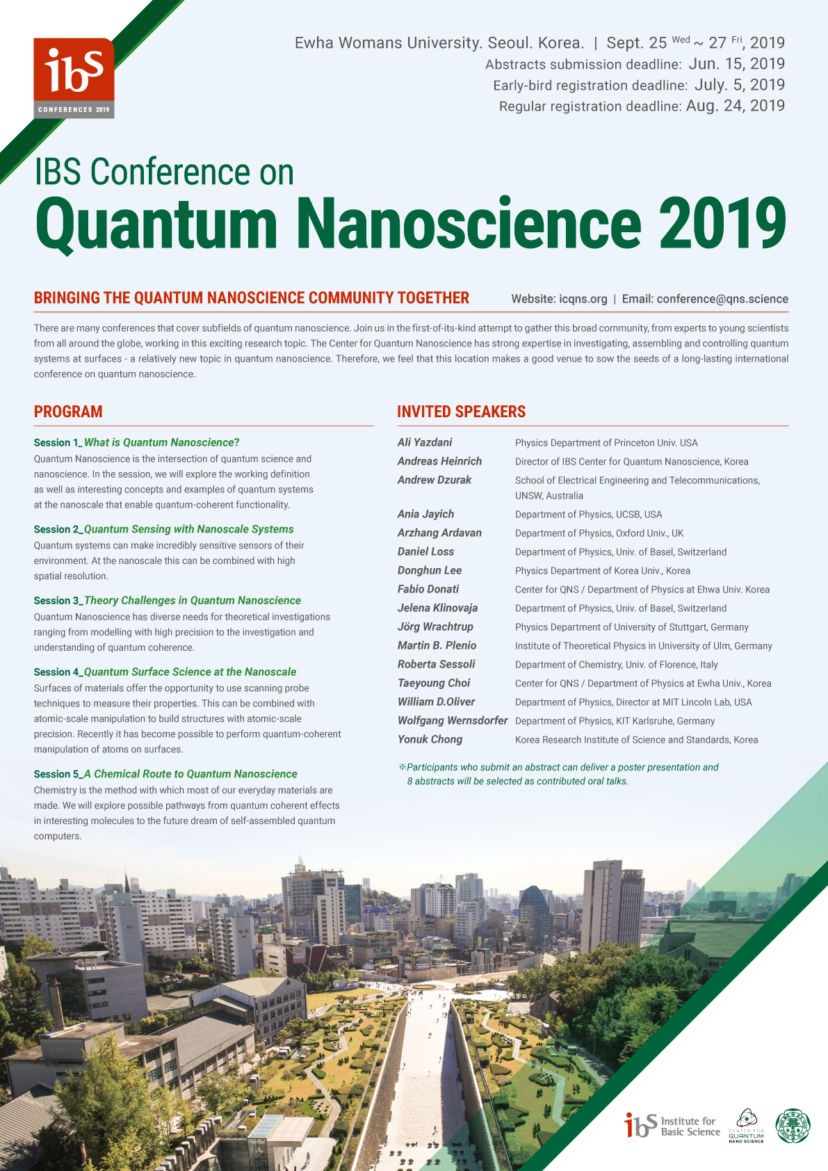 IBS Conference onQuantum Nanoscience 2019