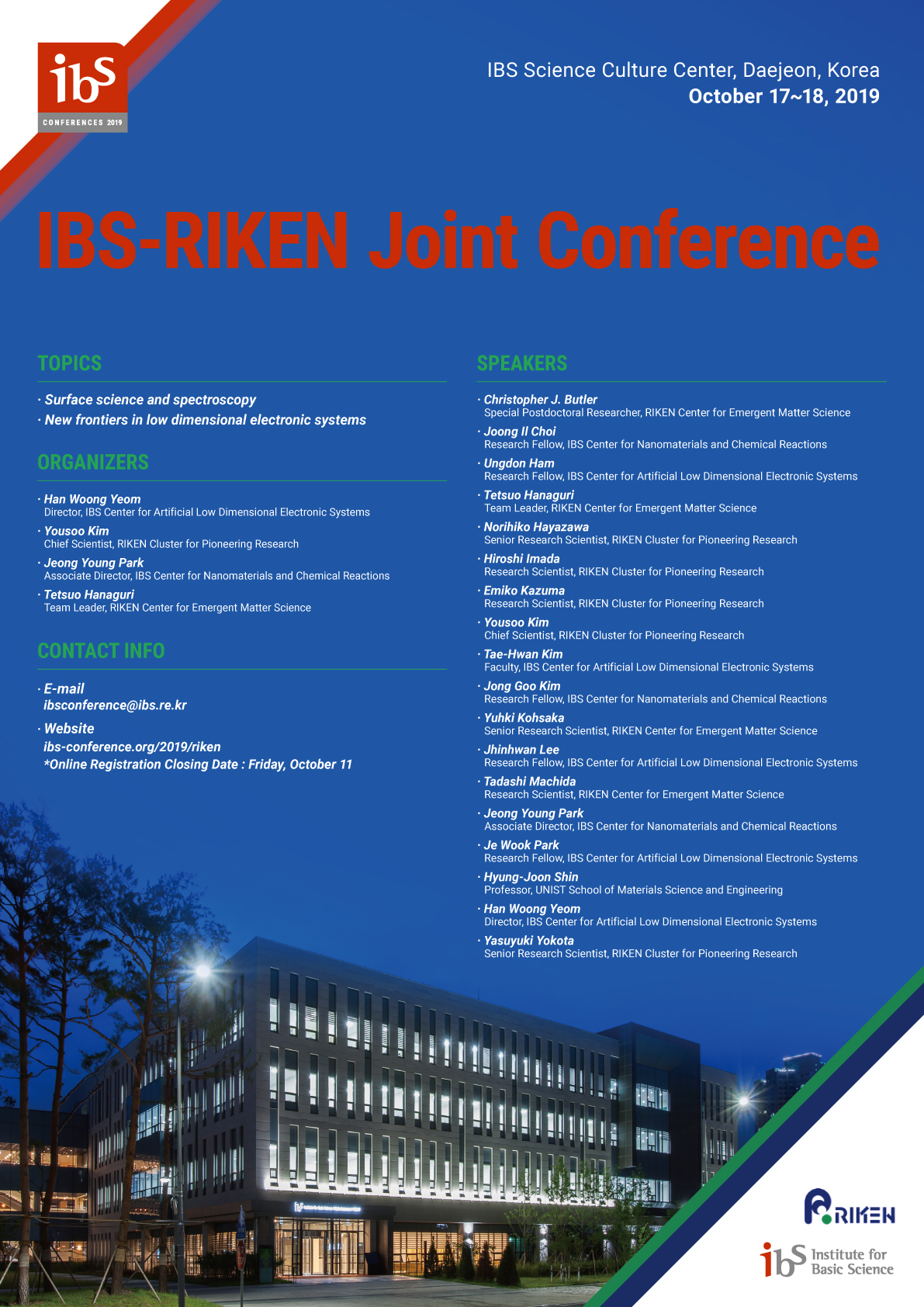 IBS-RIKEN Joint Conference poster