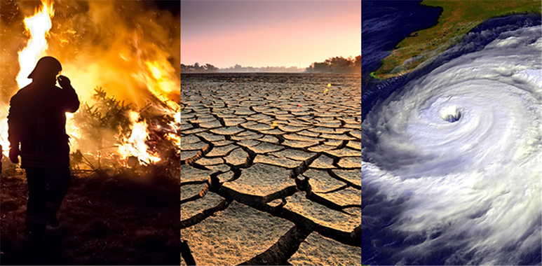 지구온난화로 인해 전 세계는 가뭄, 폭염, 혹한, 잦은 산불 등 각종 이상기후현상에 시달리고 있다. <미국항공우주국(NASA) 제공>