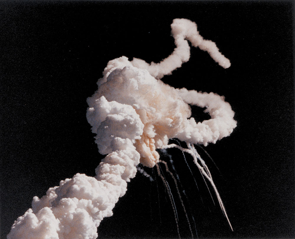 챌린저호 폭발 순간. [출처: Wikipedia]