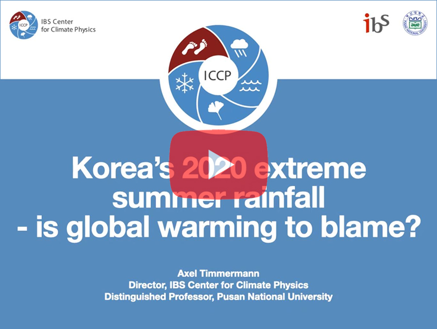 Korea's 2020 extreme summer rainfall is Global Warming to blame?