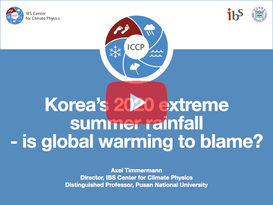 Korea's 2020 extreme summer rainfall - is Global Warming to blame?