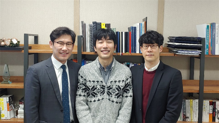 박정원 교수, 전성호 연구원, 이원철 교수(왼쪽부터)