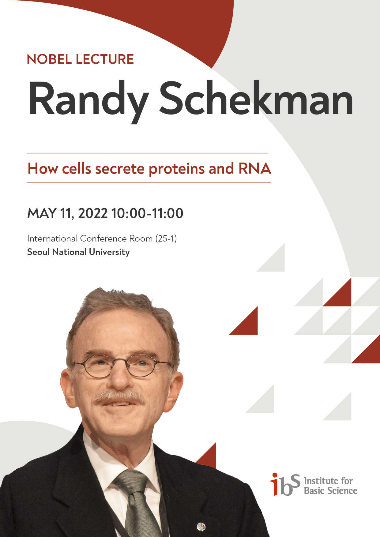 NOBEL LECTURE RANDY SCHEKMAN 포스터